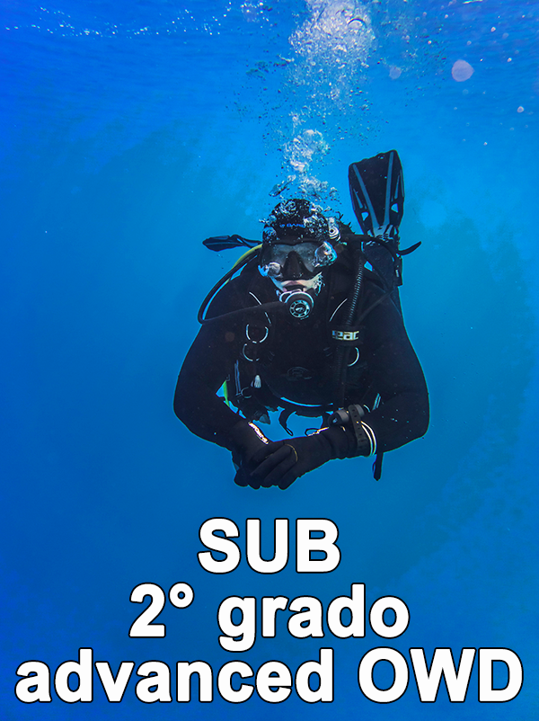 Corsi scuola sub Vicenza Tre Mari secondo grado advanced open water diver